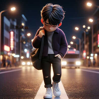 Alone boy dp 