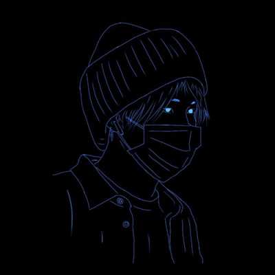 Stylish mask boy image
