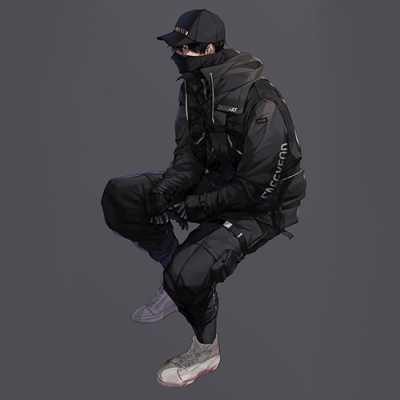 Stylish mask boy image