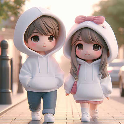 cute love dp image