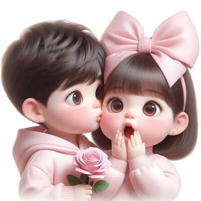 cute love dp image