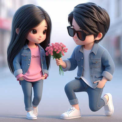 cute love dp image
