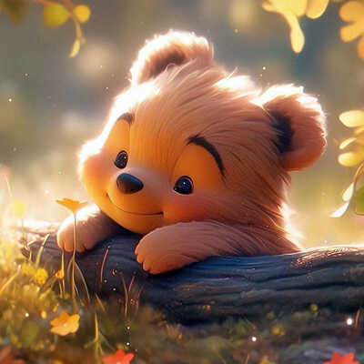 cute teddy dp image