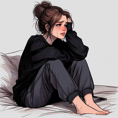 sad dp image