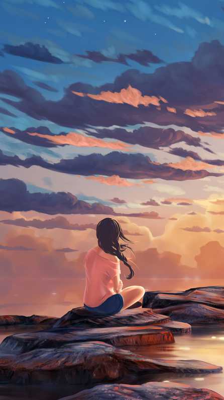 alone girl