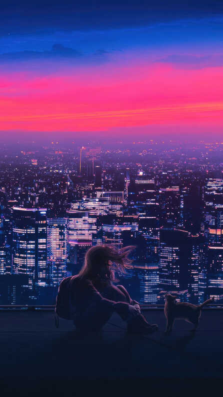alone girl mobile wallpaper