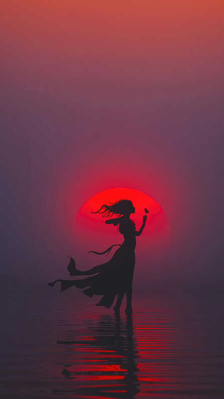 alone girl mobile wallpaper