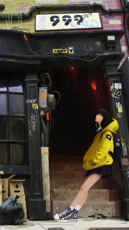 alone girl mobile wallpaper