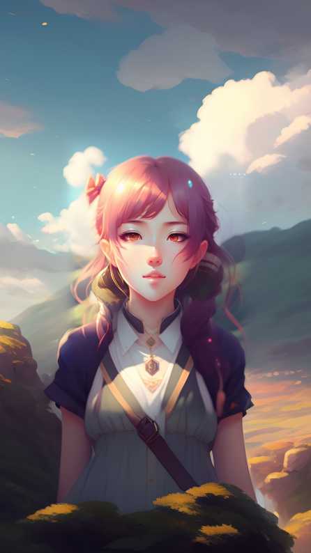 anime girl mobile wallpaper