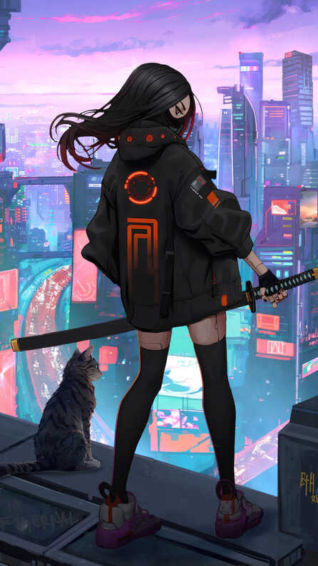 anime girl mobile wallpaper