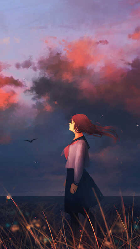 anime girl mobile wallpaper