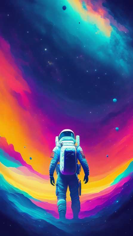 Download Pop Art Astronaut In Space 4k Phone Wallpaper  Wallpaperscom