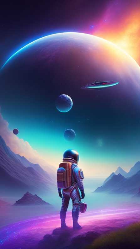 astronaut mobile wallpaper