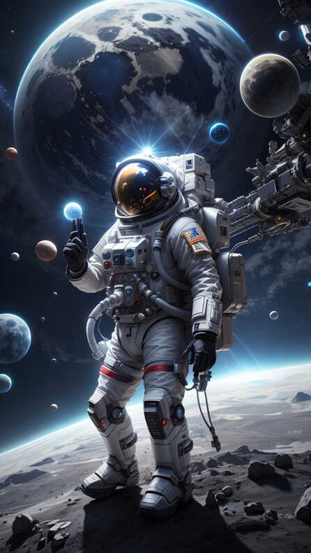 astronaut mobile wallpaper
