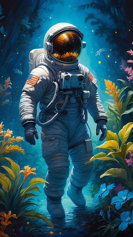 astronaut mobile wallpaper