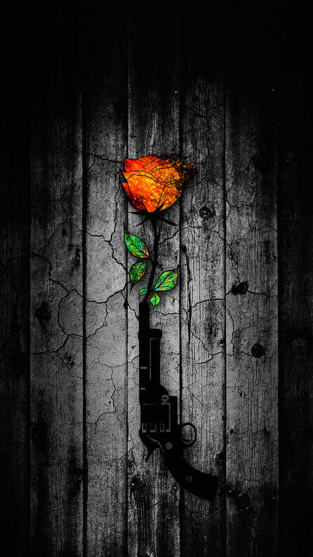 dark red rose art