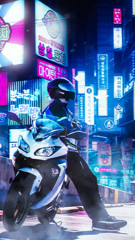 ducati biker mobile wallpaper