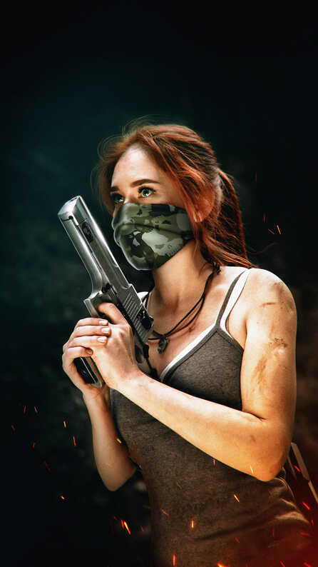 gamer girl mobile wallpaper