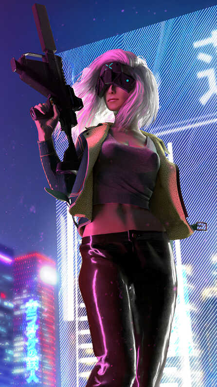 gamer girl mobile wallpaper