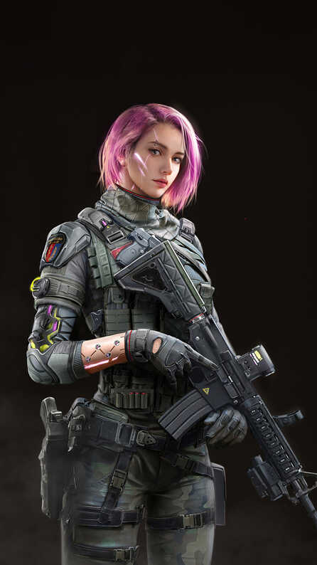 gamer girl mobile wallpaper