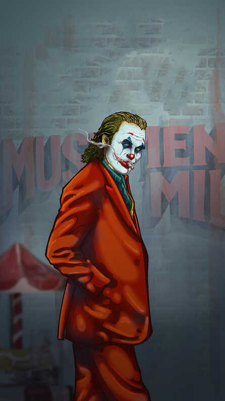 joker smoker mobile wallpaper