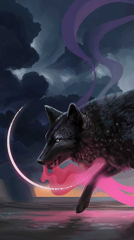 HD 4K magical wolf Wallpapers for Mobile