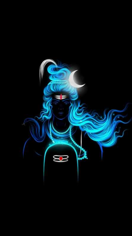 Minimalist Mahadev One of the principal deities of Hinduism Also in dark  mode   rMobileWallpaper