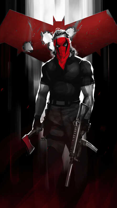 red hood vs grifter blood money game wallpaper