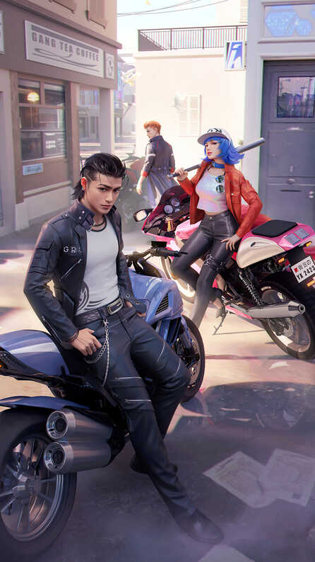 three bikers mobile wallpaper
